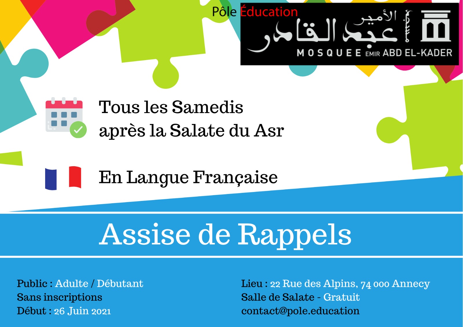 Assises tous les samedis